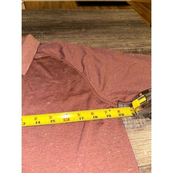 Men’s Lululemon Metal vent Polo Medium Orange - Picture 3 of 5